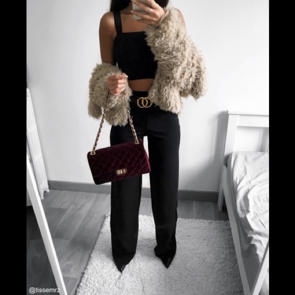 VELVET BAG BORDEAUX - Picture 3 of 3